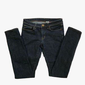 UNIQLO Dark Wash Skinny Mid Rise Jeans Size 8